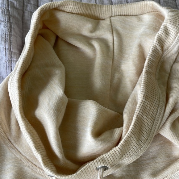 ZeroXposur Comfy Casual Crème Mini Dress With Cowl Neck. - Picture 6 of 7